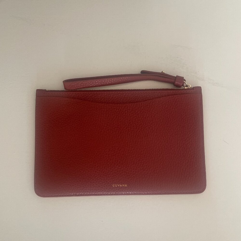 Cuyana Slim Wristlet Wallet - Rust, Brand New, Never Used
